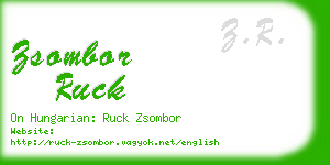 zsombor ruck business card